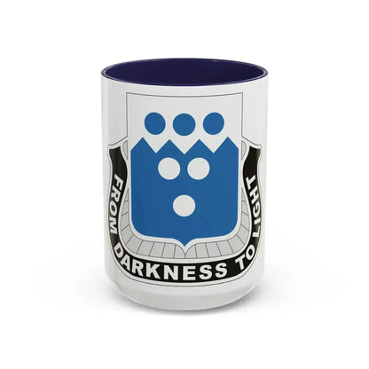 321 Military Intelligence Battalion (U.S. Army) Accent Coffee Mug 15oz Navy - Go Mug Yourself