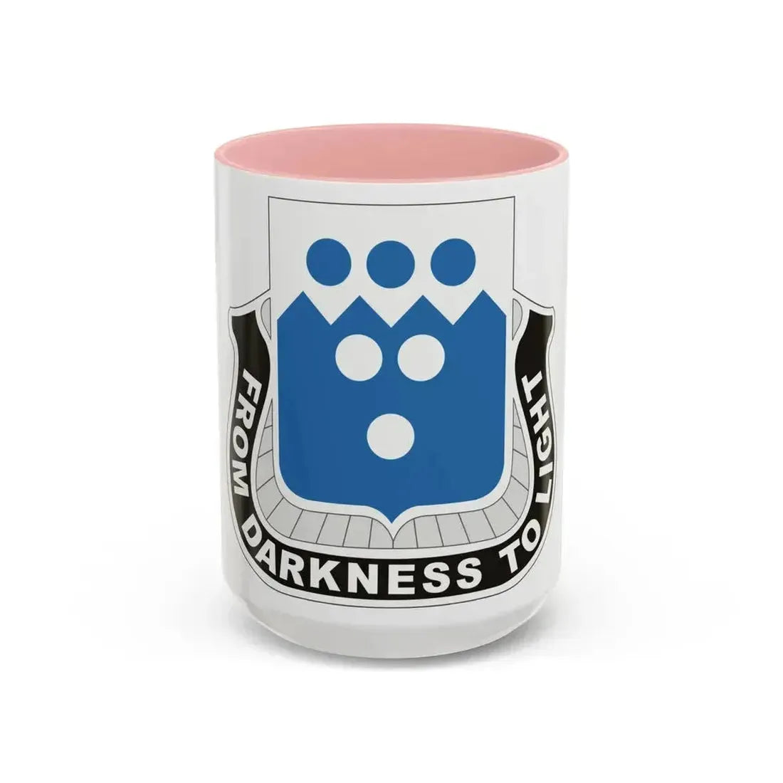 321 Military Intelligence Battalion (U.S. Army) Accent Coffee Mug 15oz Pink - Go Mug Yourself