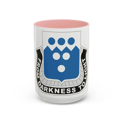 321 Military Intelligence Battalion (U.S. Army) Accent Coffee Mug 15oz Pink - Go Mug Yourself