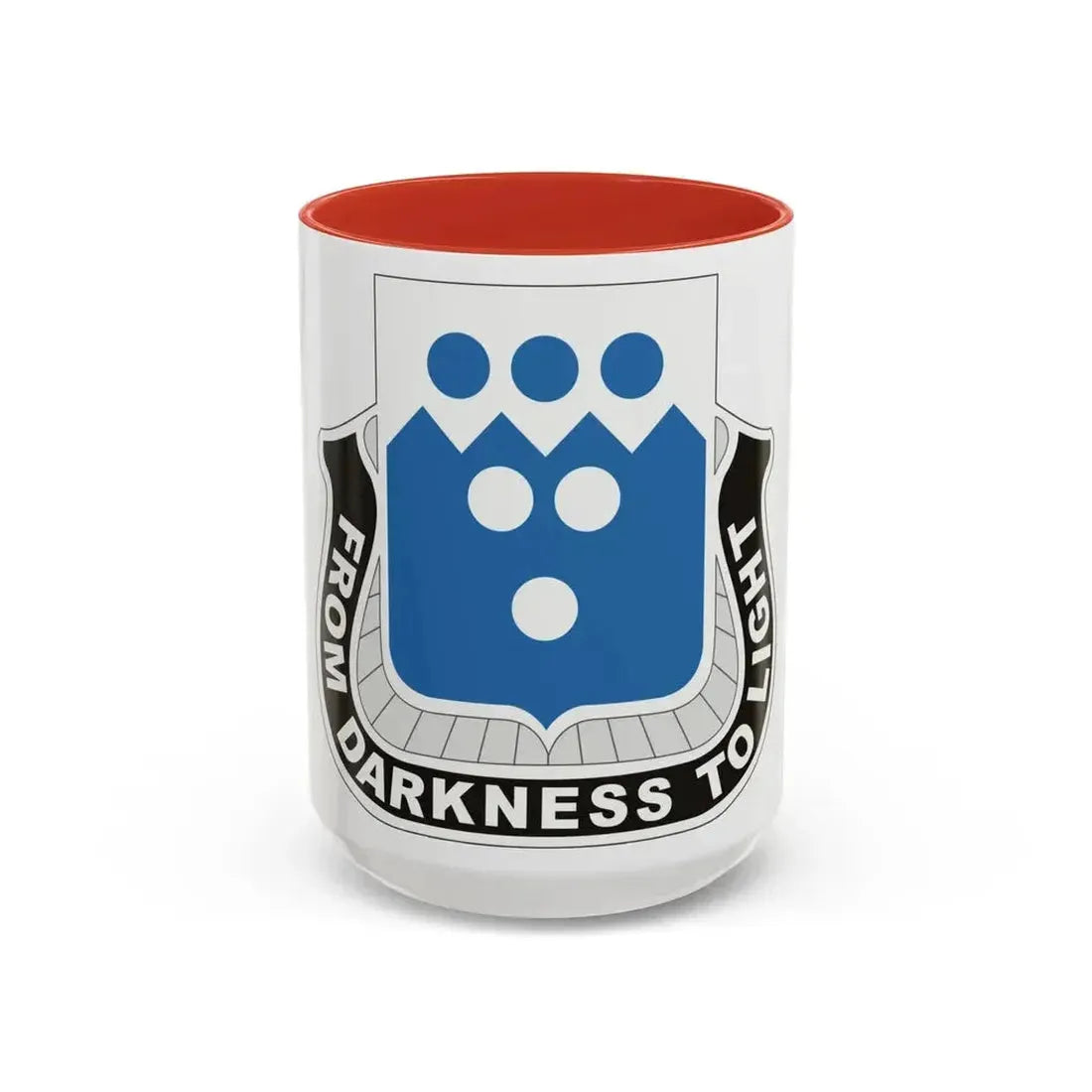 321 Military Intelligence Battalion (U.S. Army) Accent Coffee Mug 15oz Red - Go Mug Yourself