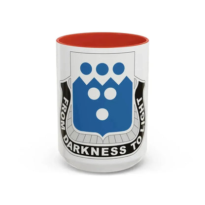 321 Military Intelligence Battalion (U.S. Army) Accent Coffee Mug 15oz Red - Go Mug Yourself