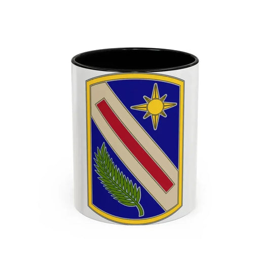 321 Sustainment Brigade (U.S. Army) Accent Coffee Mug 11oz Black - Go Mug Yourself