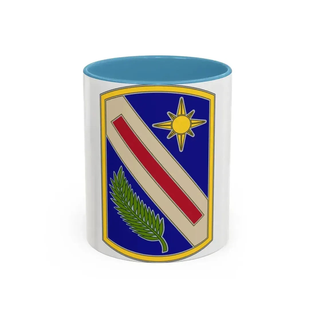 321 Sustainment Brigade (U.S. Army) Accent Coffee Mug 11oz Light Blue - Go Mug Yourself