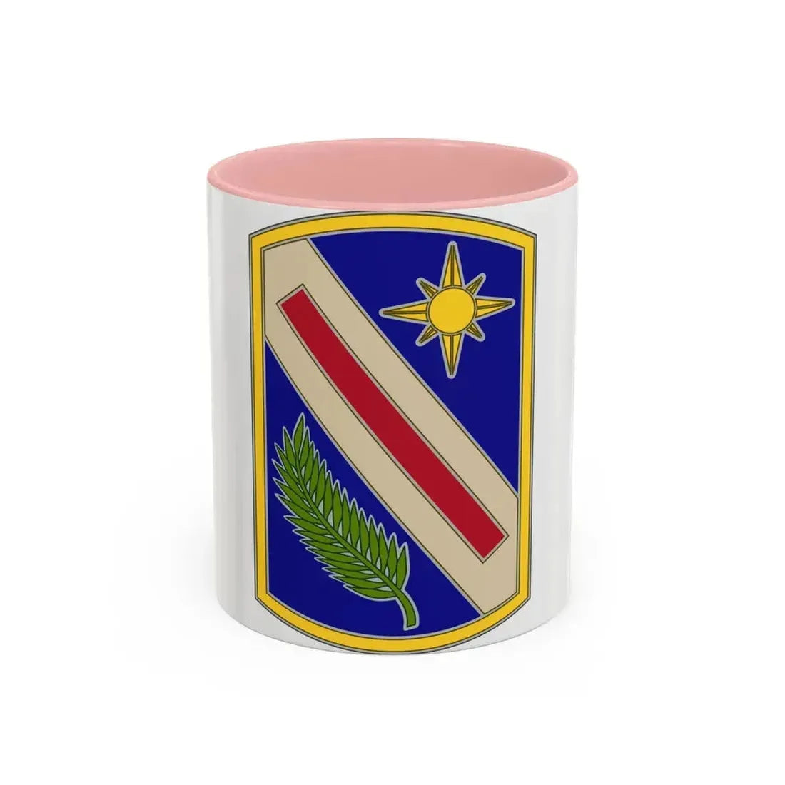 321 Sustainment Brigade (U.S. Army) Accent Coffee Mug 11oz Pink - Go Mug Yourself