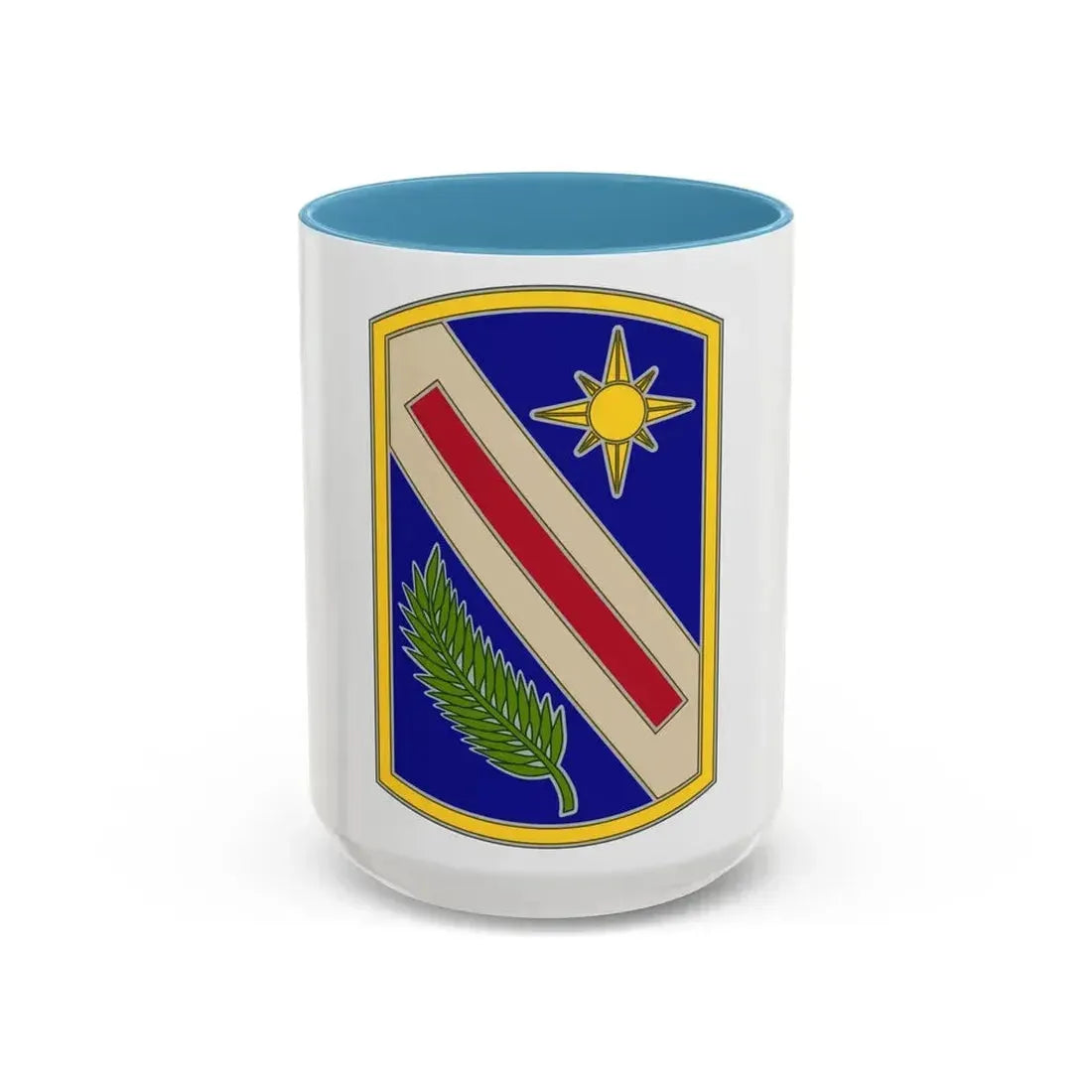 321 Sustainment Brigade (U.S. Army) Accent Coffee Mug 15oz Light Blue - Go Mug Yourself