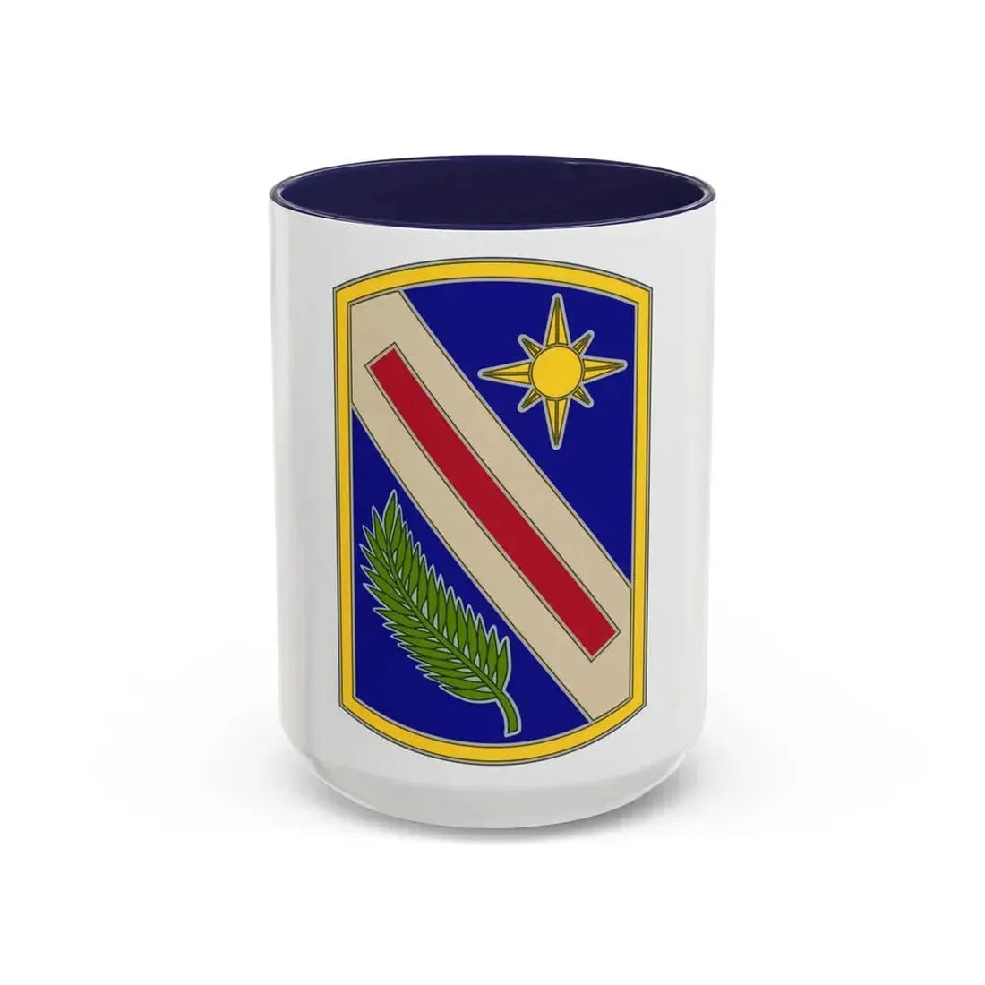 321 Sustainment Brigade (U.S. Army) Accent Coffee Mug 15oz Navy - Go Mug Yourself