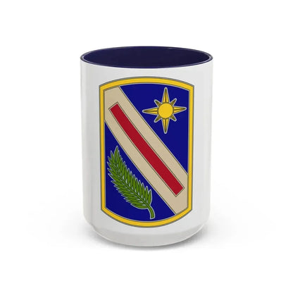 321 Sustainment Brigade (U.S. Army) Accent Coffee Mug 15oz Navy - Go Mug Yourself