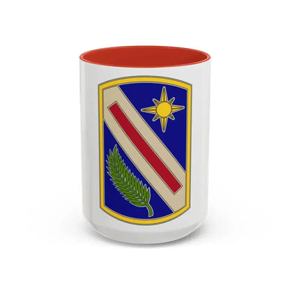321 Sustainment Brigade (U.S. Army) Accent Coffee Mug 15oz Red - Go Mug Yourself