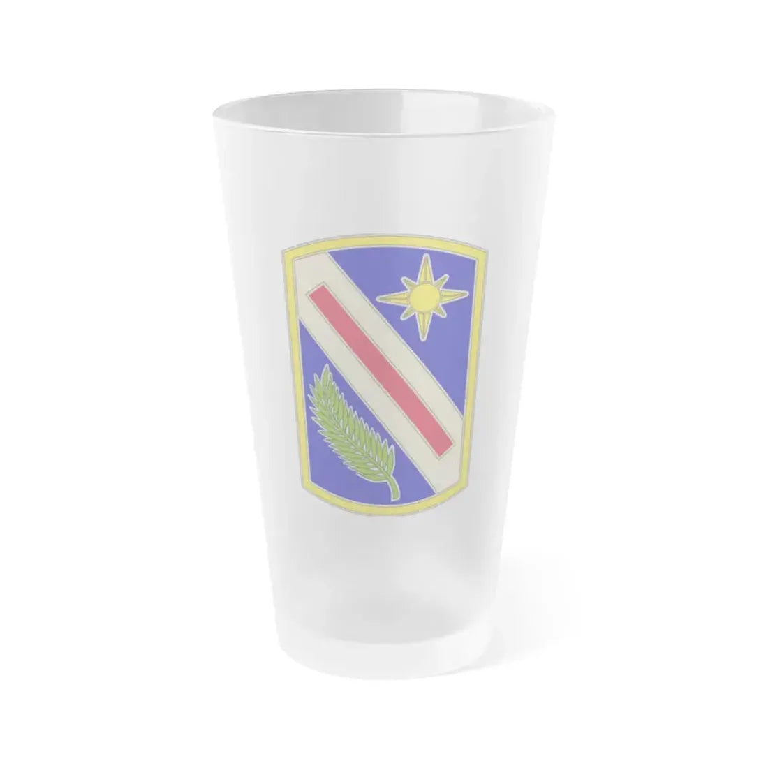321 Sustainment Brigade (U.S. Army) Frosted Pint Glass 16oz Default Title - Go Mug Yourself