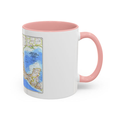 Central America & Mexico (1980) (Map) Accent Coffee Mug