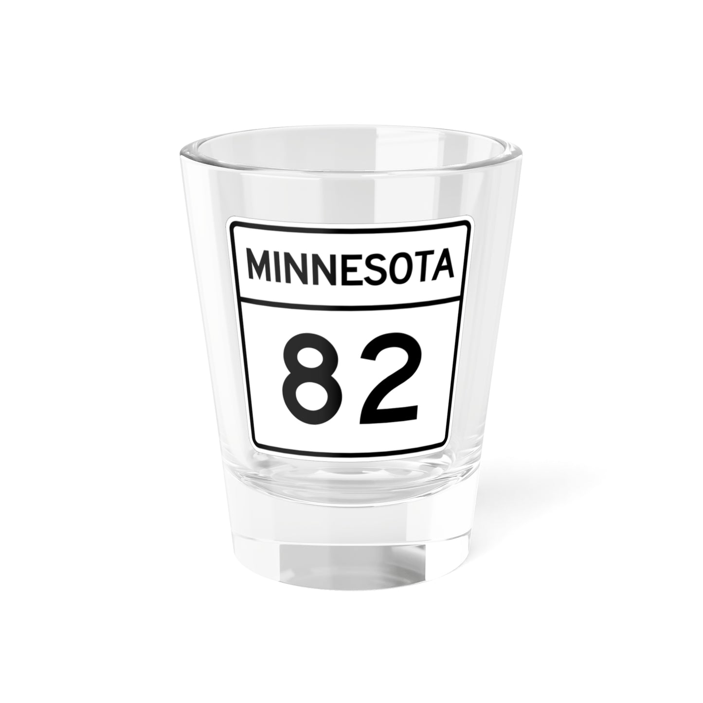 MN-82 1948 (Minnesota) (Road Sign) Shot Glass 1.5oz
