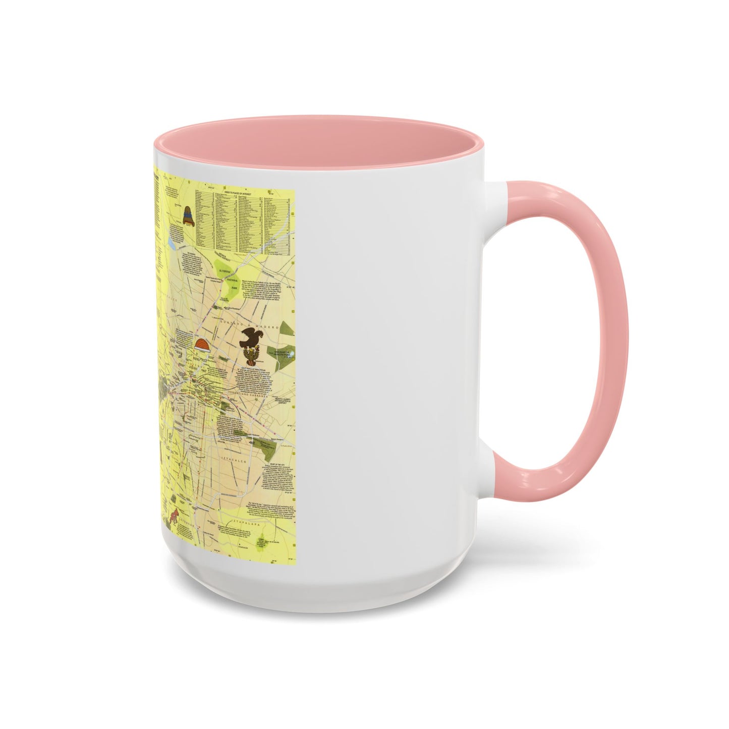 Central America - The Aztec World (1980) (Map) Accent Coffee Mug