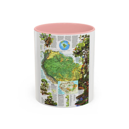 Amazonia - A World Resource at Risk (1992) (Map) Accent Coffee Mug