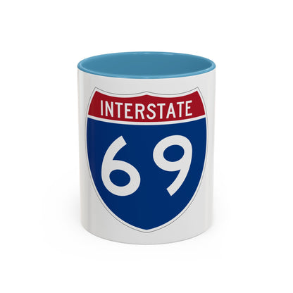 Interstate 69 (U.S. Highways) Accent Coffee Mug