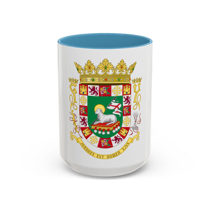 Coat of arms of the Commonwealth of Puerto Rico - Accent Coffee Mug