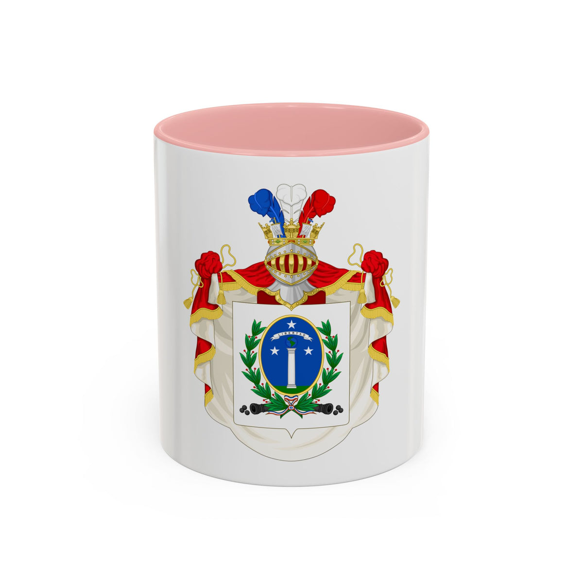 Ornamented Coat of Arms of Chile (1819-1834) Cerro Castillo Version - Accent Coffee Mug