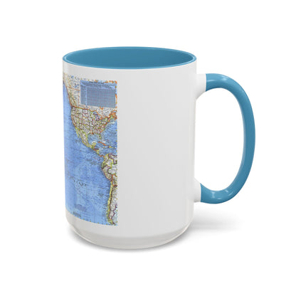 Pacific Ocean (1969) (Map) Accent Coffee Mug