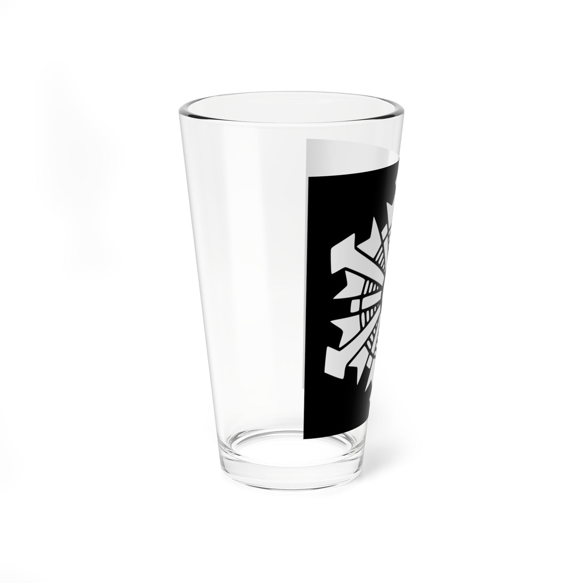 Japanese Crest FeuerwehrBlack background (Japan) (Coat of Arms) Pint Glass 16oz