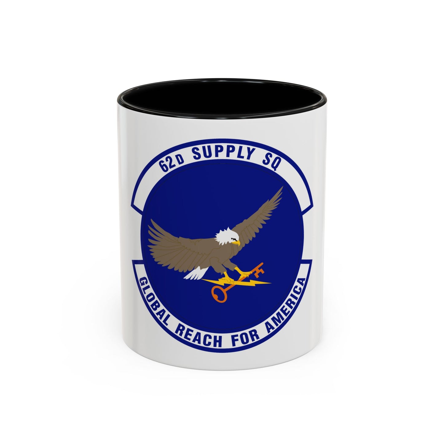 62d Supply Squadron (U.S. Air Force) Accent Coffee Mug