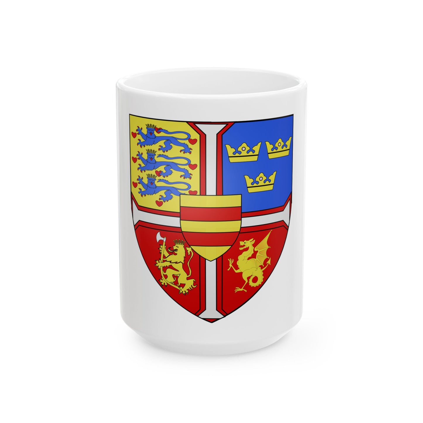 Christian I of Denmark Coat of Arms 1457-1460 - White Coffee Mug