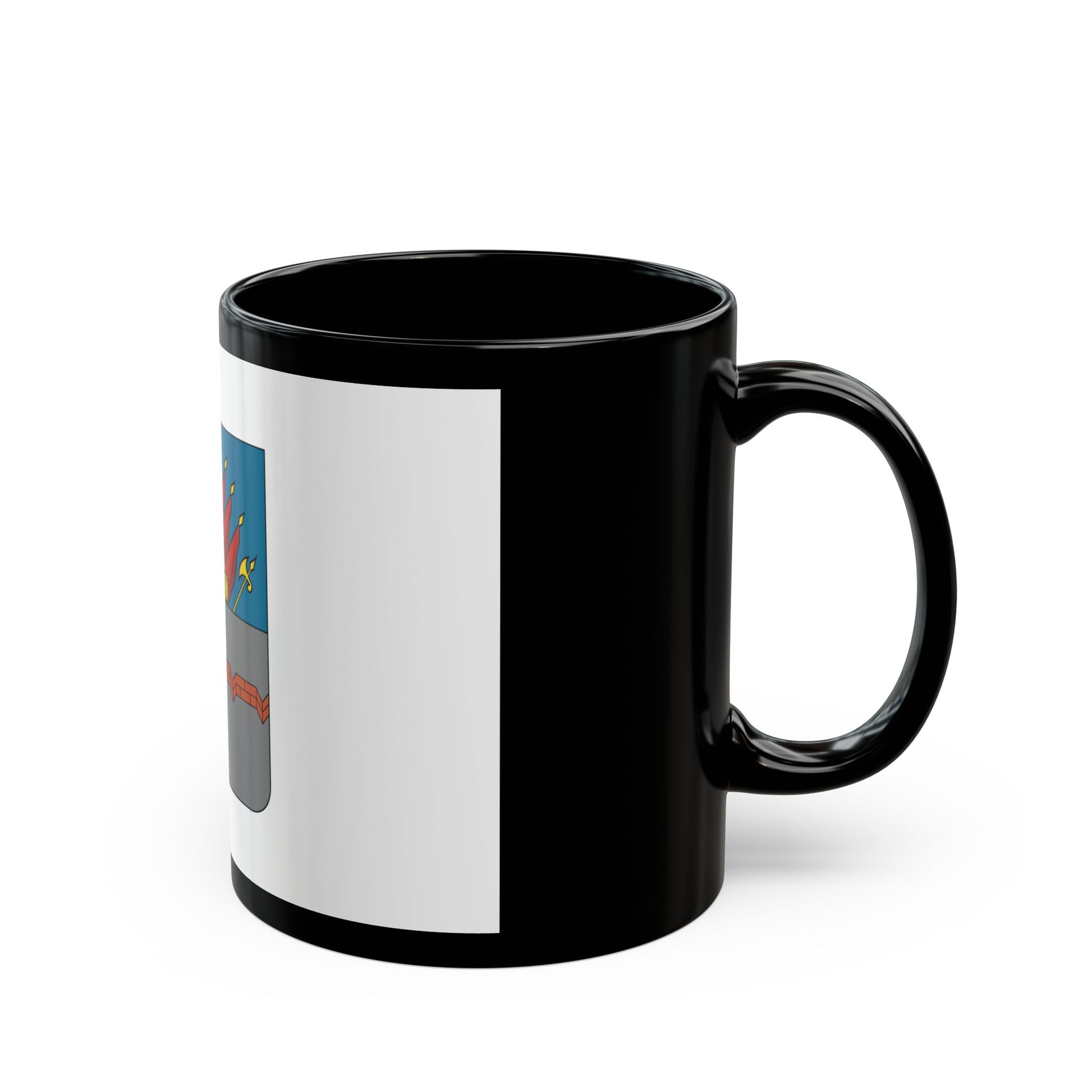 Former Flag of Omsk Russia - Black Coffee Mug-Go Mug Yourself