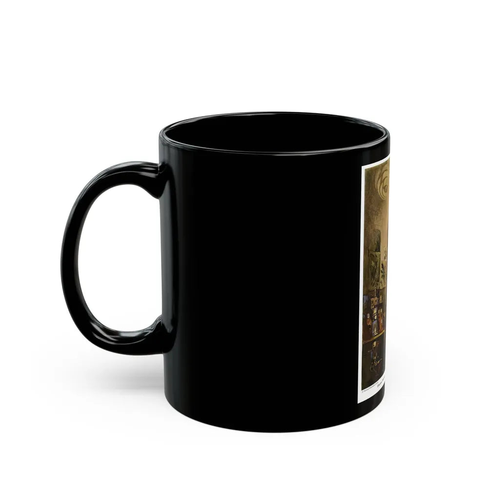 Electron Microscope, 1945 - Black Coffee Mug-Go Mug Yourself