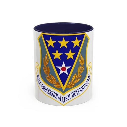321st Air Expeditionary Wing (U.S. Air Force) Accent Coffee Mug 11oz Navy - Go Mug Yourself