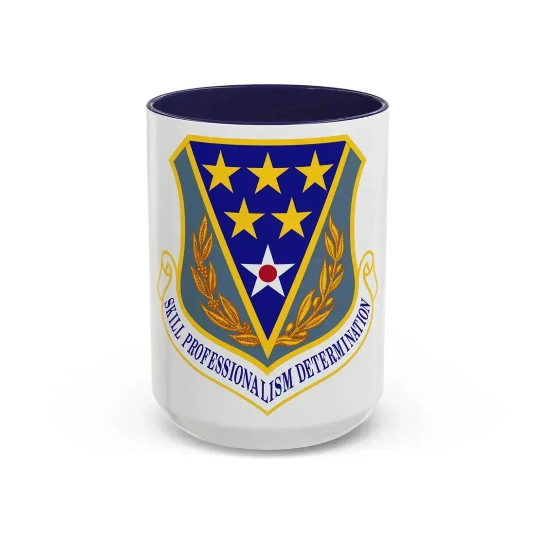 321st Air Expeditionary Wing (U.S. Air Force) Accent Coffee Mug 15oz Navy - Go Mug Yourself