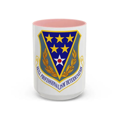 321st Air Expeditionary Wing (U.S. Air Force) Accent Coffee Mug 15oz Pink - Go Mug Yourself
