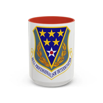 321st Air Expeditionary Wing (U.S. Air Force) Accent Coffee Mug 15oz Red - Go Mug Yourself