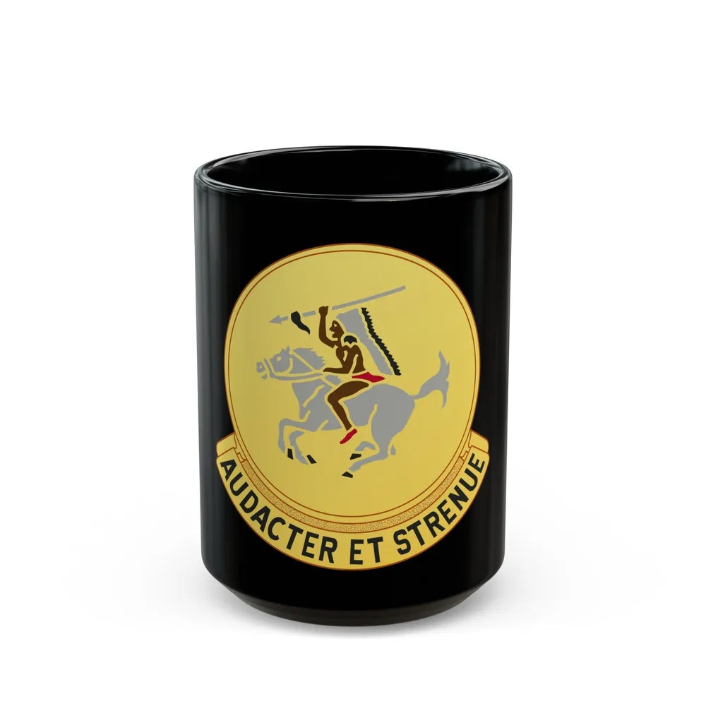 322 Cavalry Regiment (U.S. Army) Black Coffee Mug-15oz-Go Mug Yourself