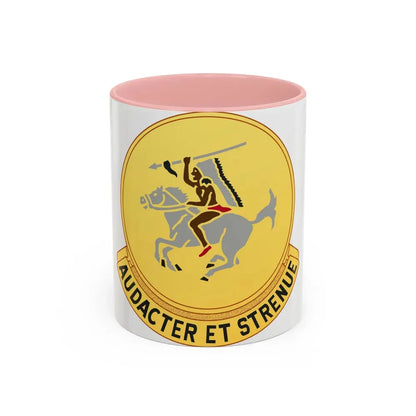 322 Cavalry Regiment (U.S. Army) Accent Coffee Mug 11oz Pink - Go Mug Yourself