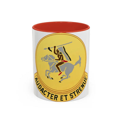 322 Cavalry Regiment (U.S. Army) Accent Coffee Mug 11oz Red - Go Mug Yourself