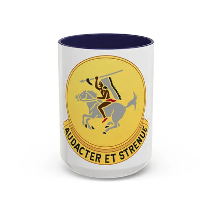 322 Cavalry Regiment (U.S. Army) Accent Coffee Mug 15oz Navy - Go Mug Yourself