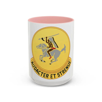 322 Cavalry Regiment (U.S. Army) Accent Coffee Mug 15oz Pink - Go Mug Yourself