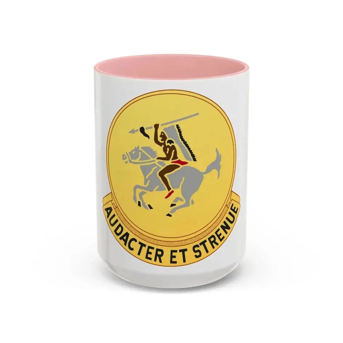 322 Cavalry Regiment (U.S. Army) Accent Coffee Mug 15oz Pink - Go Mug Yourself