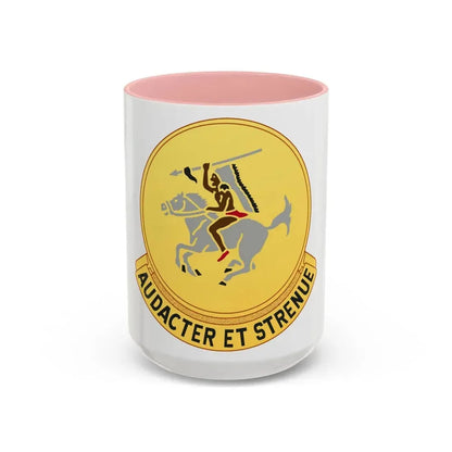 322 Cavalry Regiment (U.S. Army) Accent Coffee Mug 15oz Pink - Go Mug Yourself