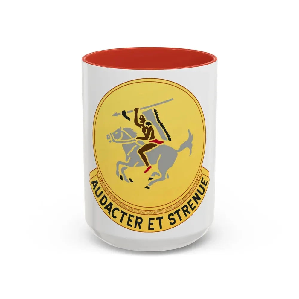 322 Cavalry Regiment (U.S. Army) Accent Coffee Mug 15oz Red - Go Mug Yourself
