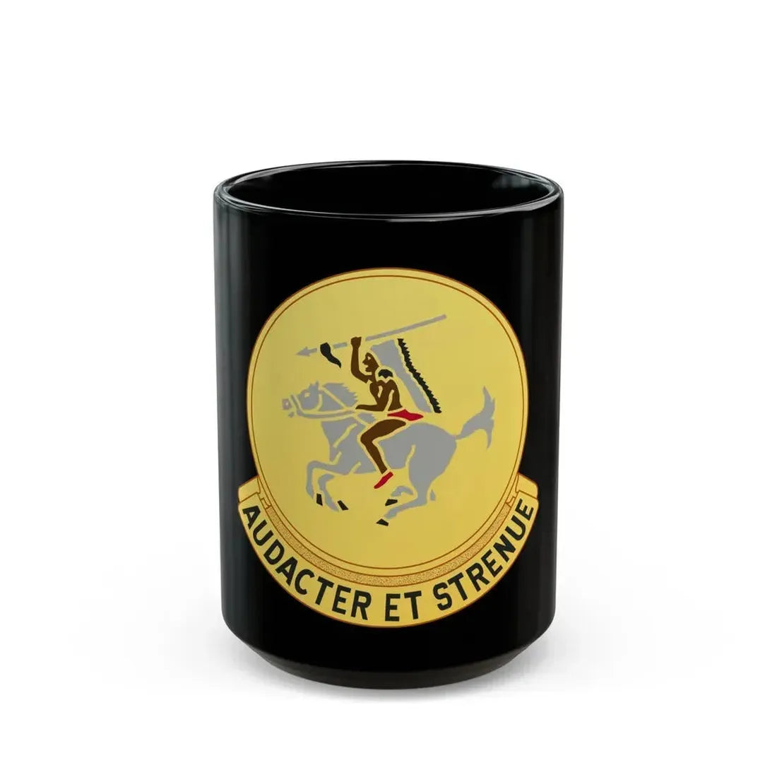 322 Cavalry Regiment (U.S. Army) Black Coffee Mug 15oz - Go Mug Yourself