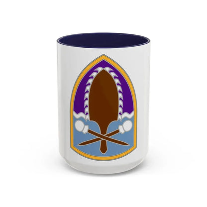 322 Civil Affairs Brigade (U.S. Army) Accent Coffee Mug 15oz Navy - Go Mug Yourself