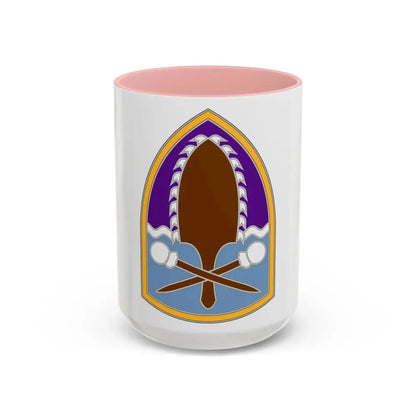322 Civil Affairs Brigade (U.S. Army) Accent Coffee Mug 15oz Pink - Go Mug Yourself