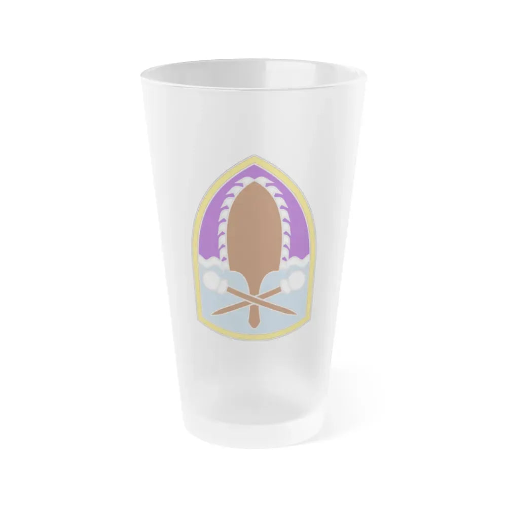 322 Civil Affairs Brigade (U.S. Army) Frosted Pint Glass 16oz Default Title - Go Mug Yourself