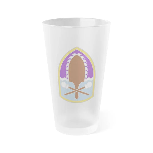 322 Civil Affairs Brigade (U.S. Army) Frosted Pint Glass 16oz Default Title - Go Mug Yourself