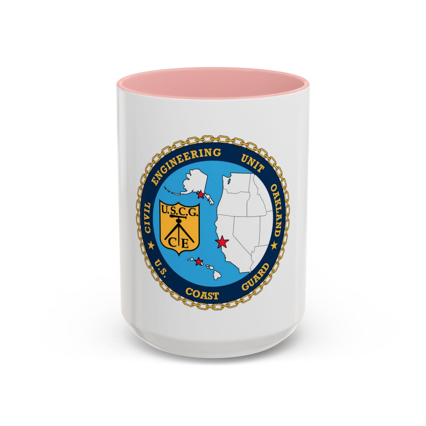 USCG Civil Eng Unit Oakland (U.S. Coast Guard) Accent Coffee Mug