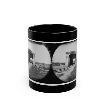 Richmond, Va. Ruins Of Richmond & Danville Railroad Bridge (U.S. Civil War) Black Coffee Mug