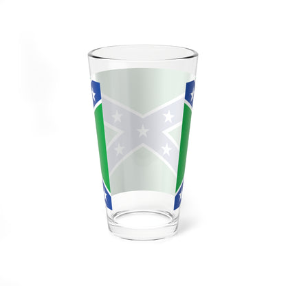 Vermont Rebel Flag (United States) Pint Glass 16oz
