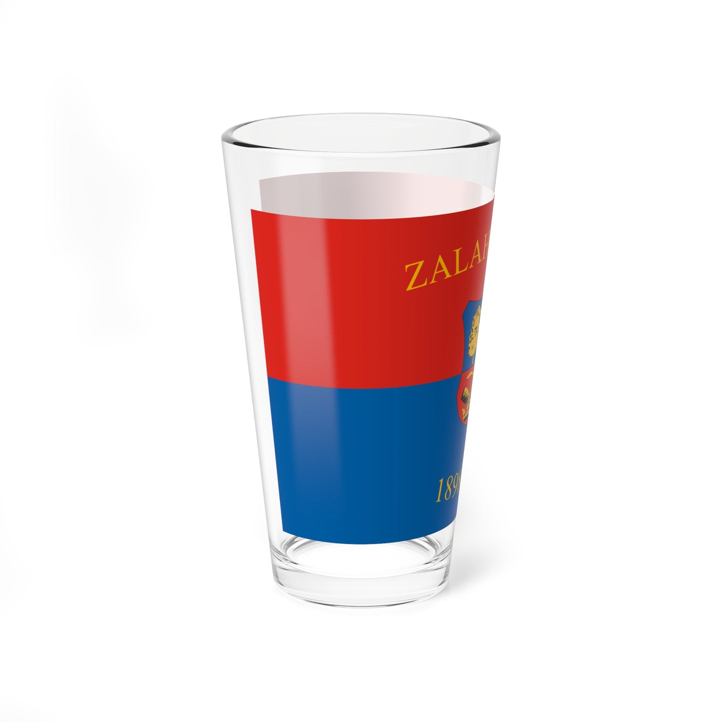 Flag of Zalahashagy (Hungary) Pint Glass 16oz
