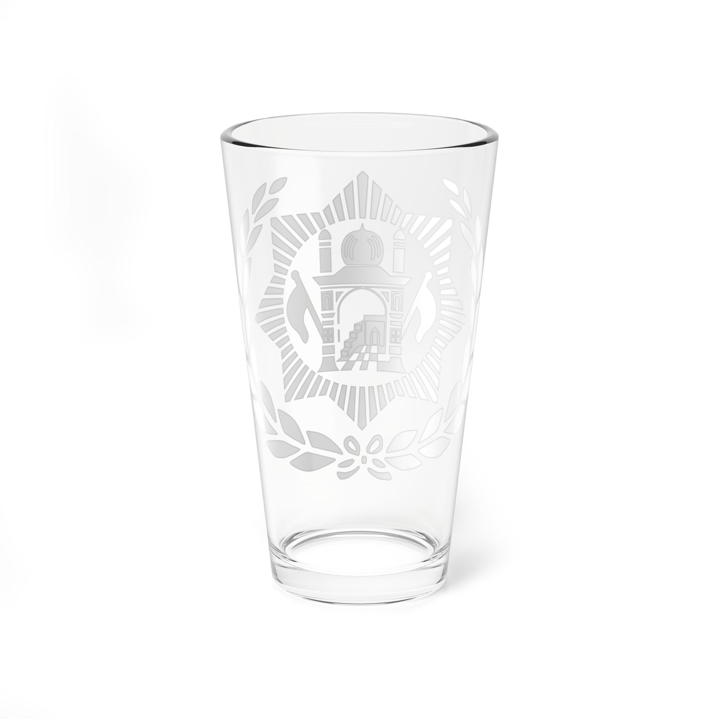 Emblem of Afghanistan 1929 (Afghanistan) (Coat of Arms) Pint Glass 16oz