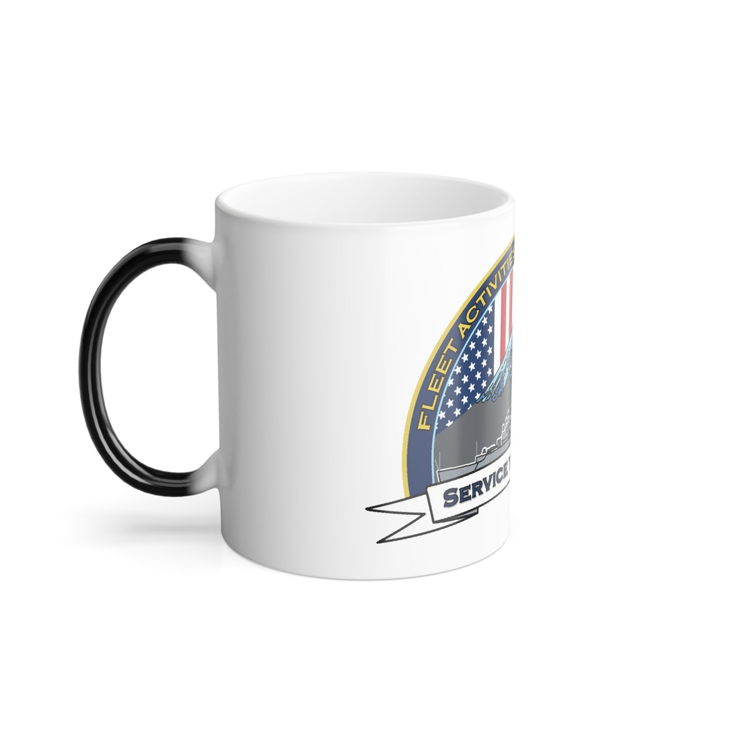 CFAY Fleet Activities Yokosuka Glass (U.S. Navy) Color Changing Mug 11oz