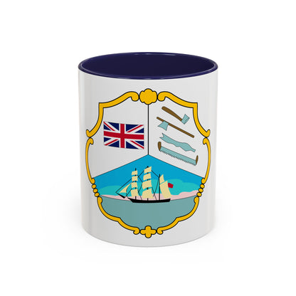 Coat of arms of British Honduras (1819-1907) - Accent Coffee Mug